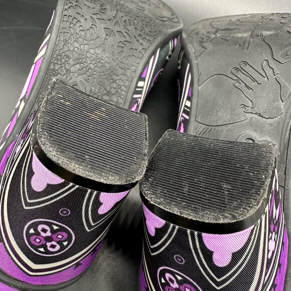 Vintage Hot Chocolate Design Heels Gothic Church Purple Rain Heels EU 36 US 6 - Picture 7 of 10